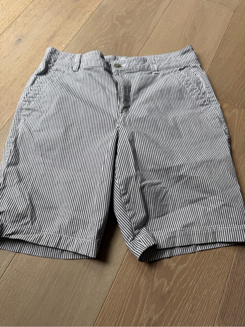 Women’s Striped Cotton Shorts - Navy/White